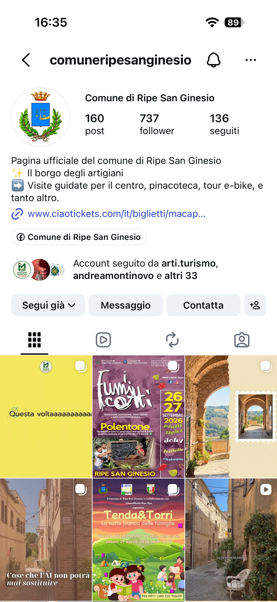 Schermata del progetto