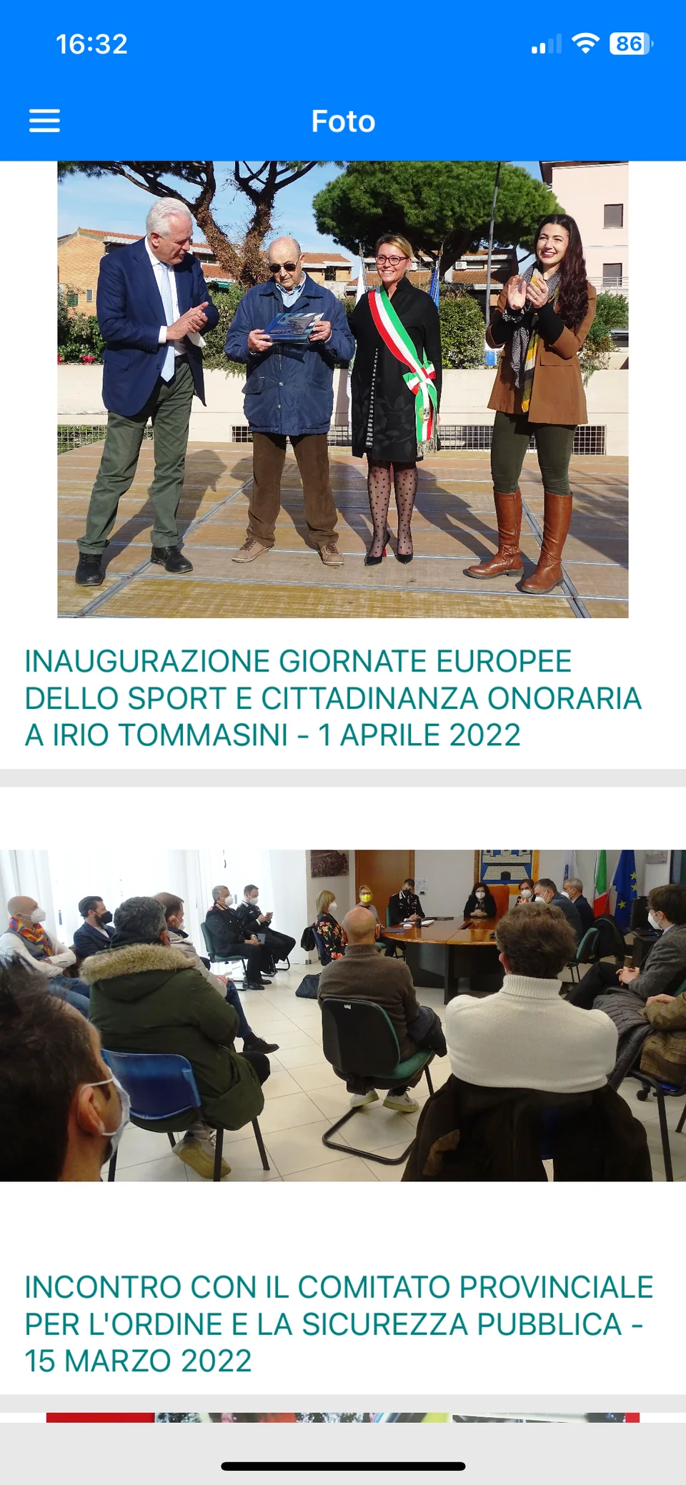 Schermata del progetto