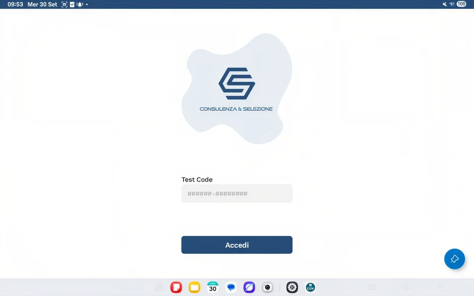 Schermata del progetto