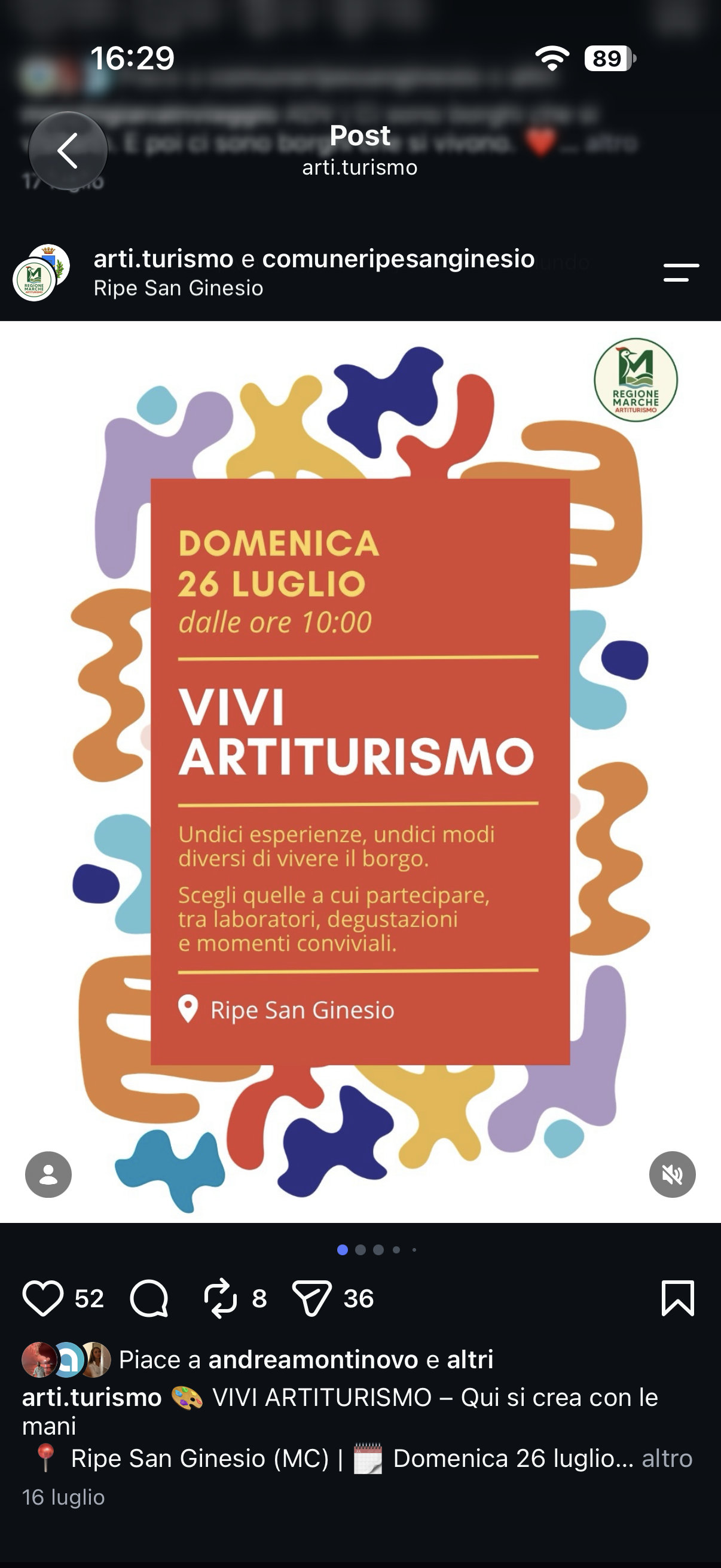 Schermata del progetto