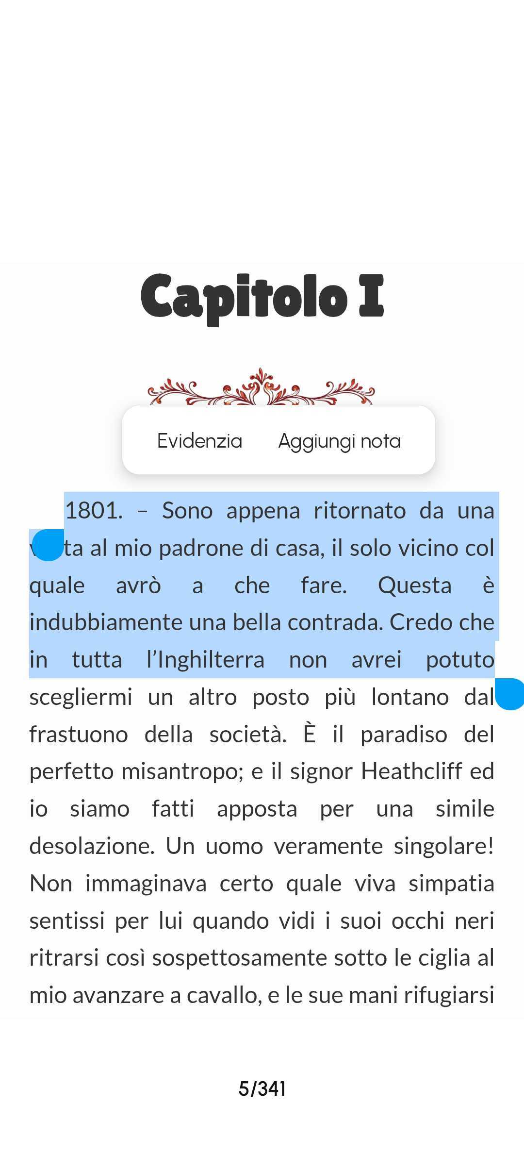 Schermata del progetto