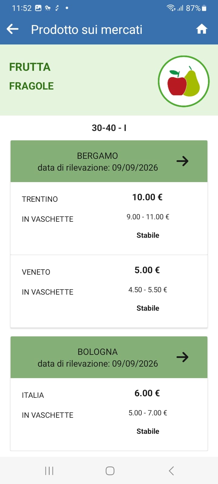 Schermata del progetto