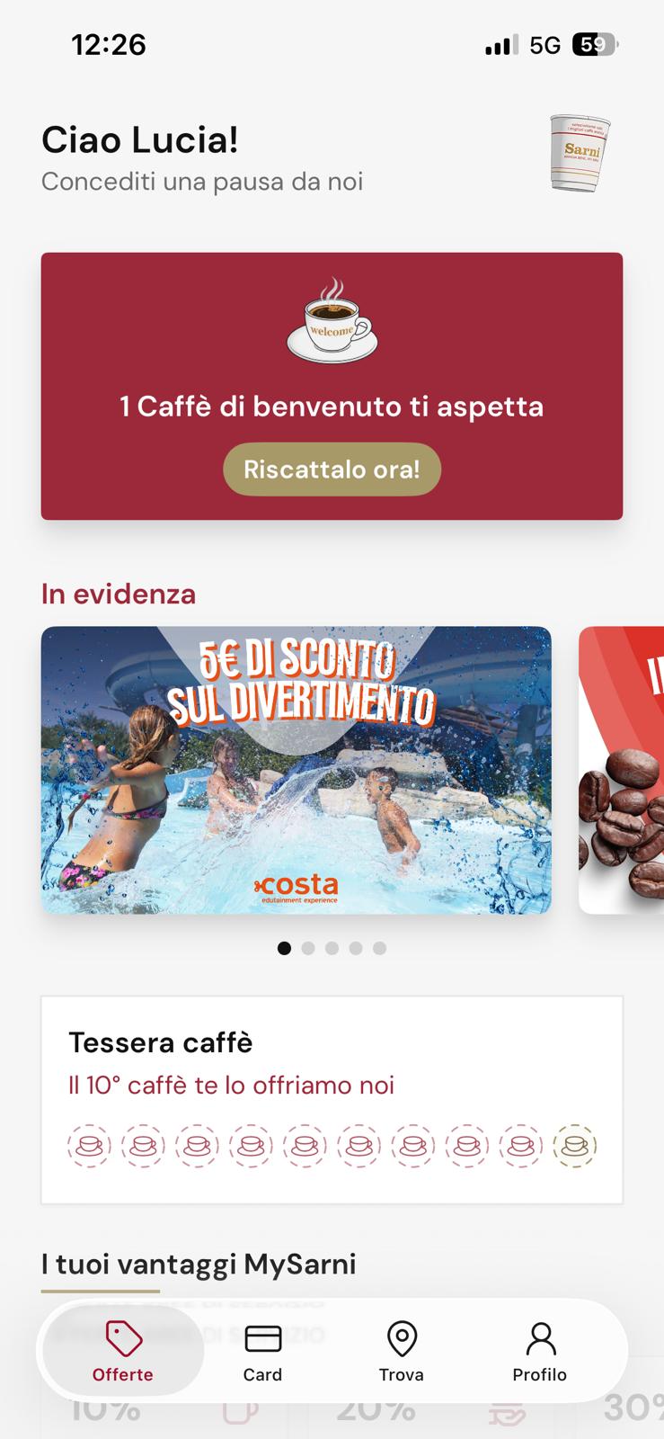 Schermata del progetto