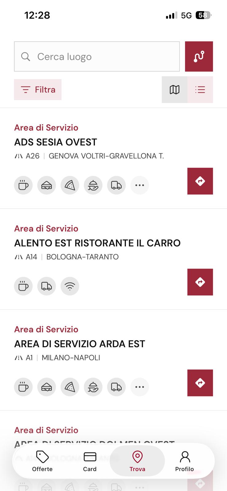 Schermata del progetto