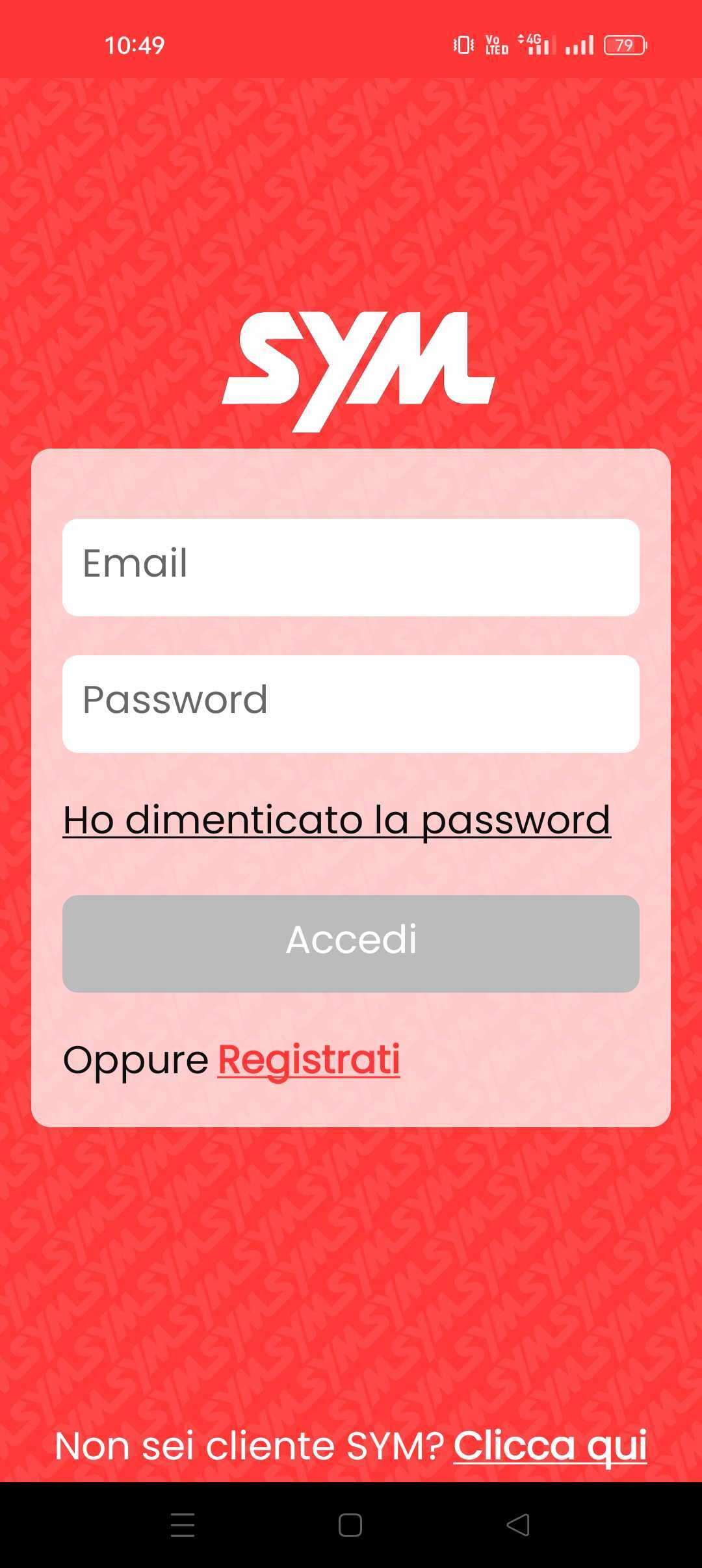 Schermata del progetto