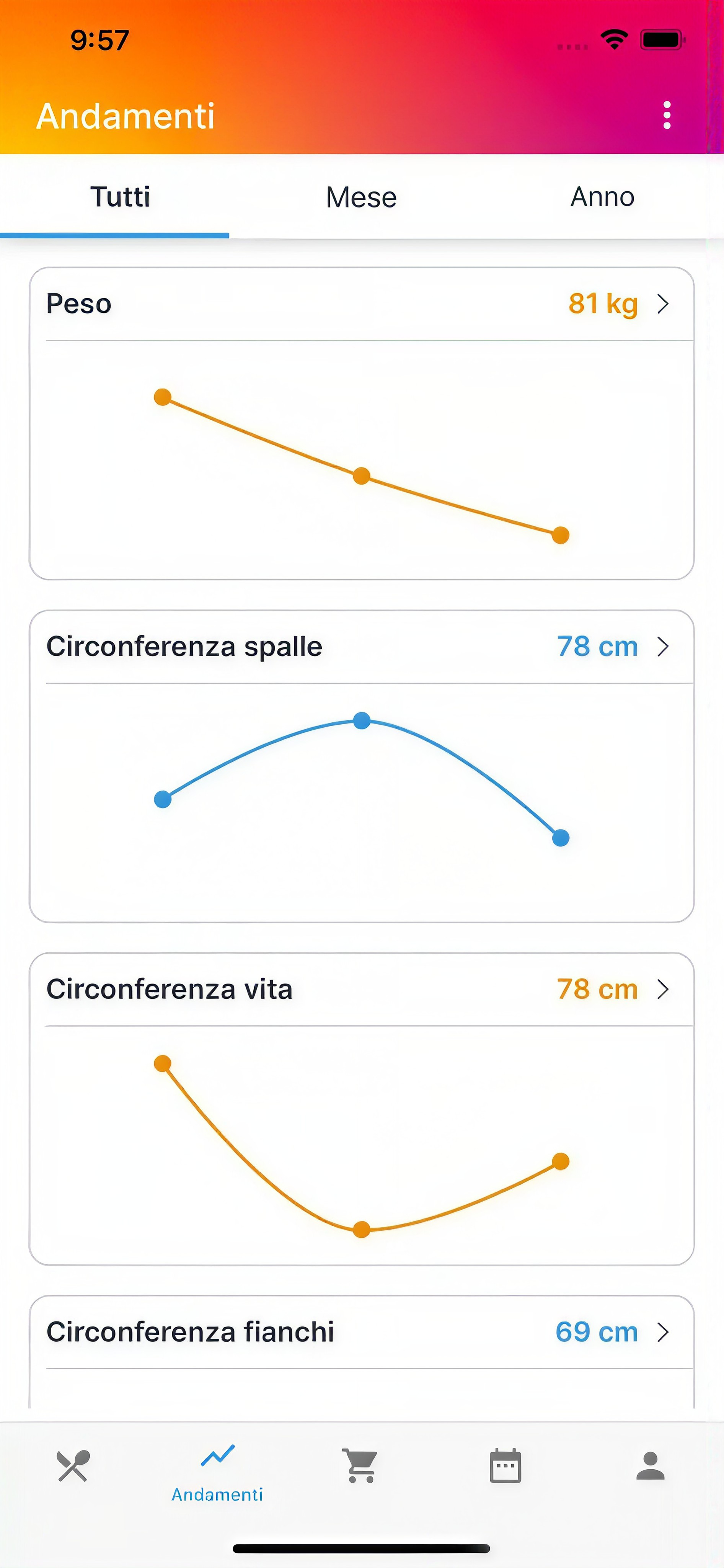 Schermata del progetto