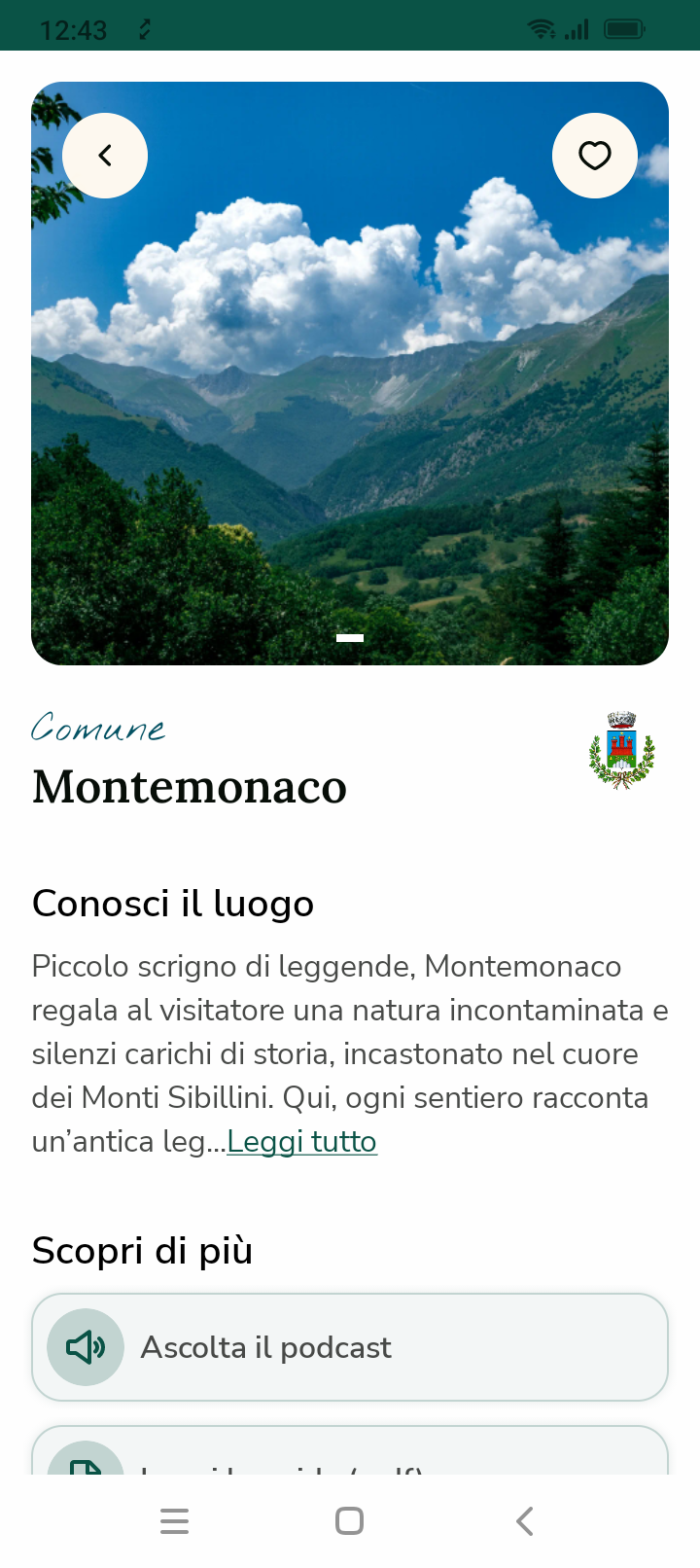Schermata del progetto