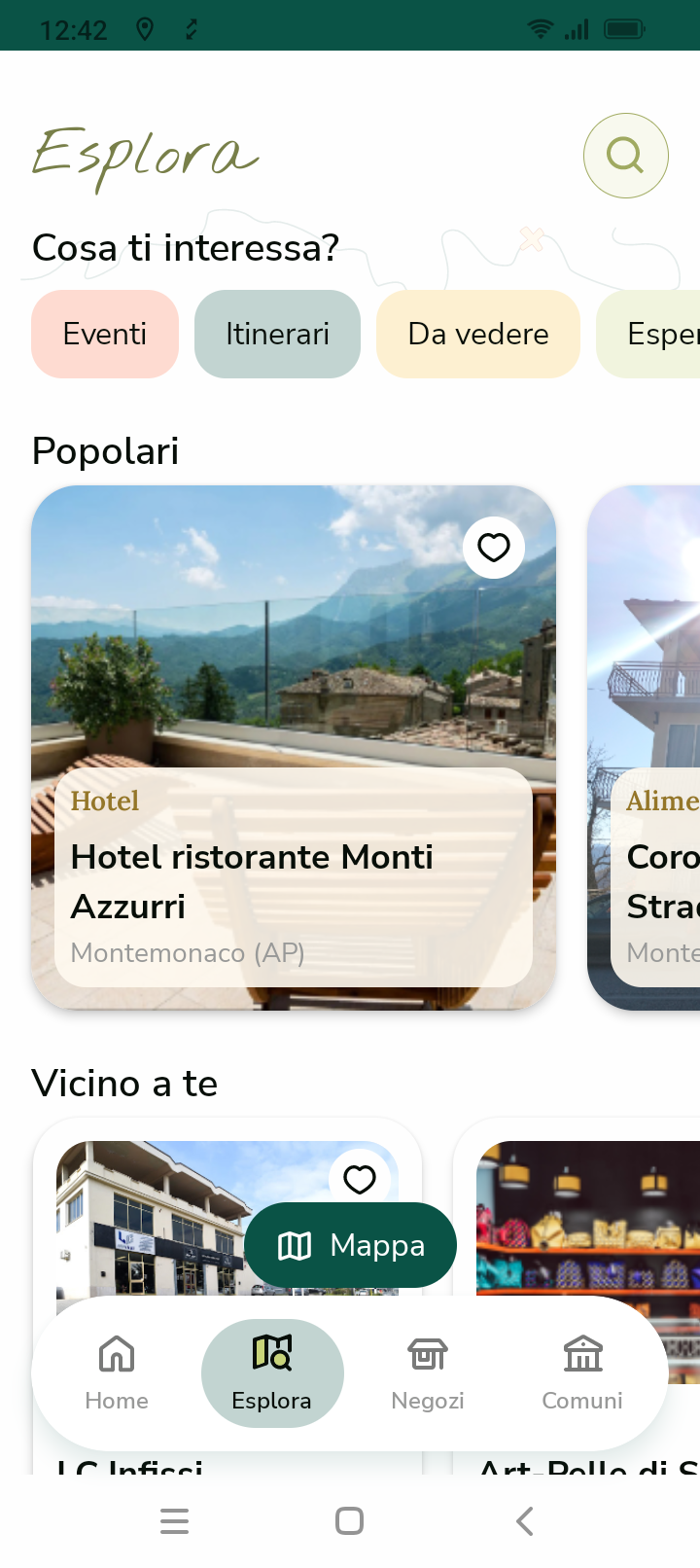 Schermata del progetto