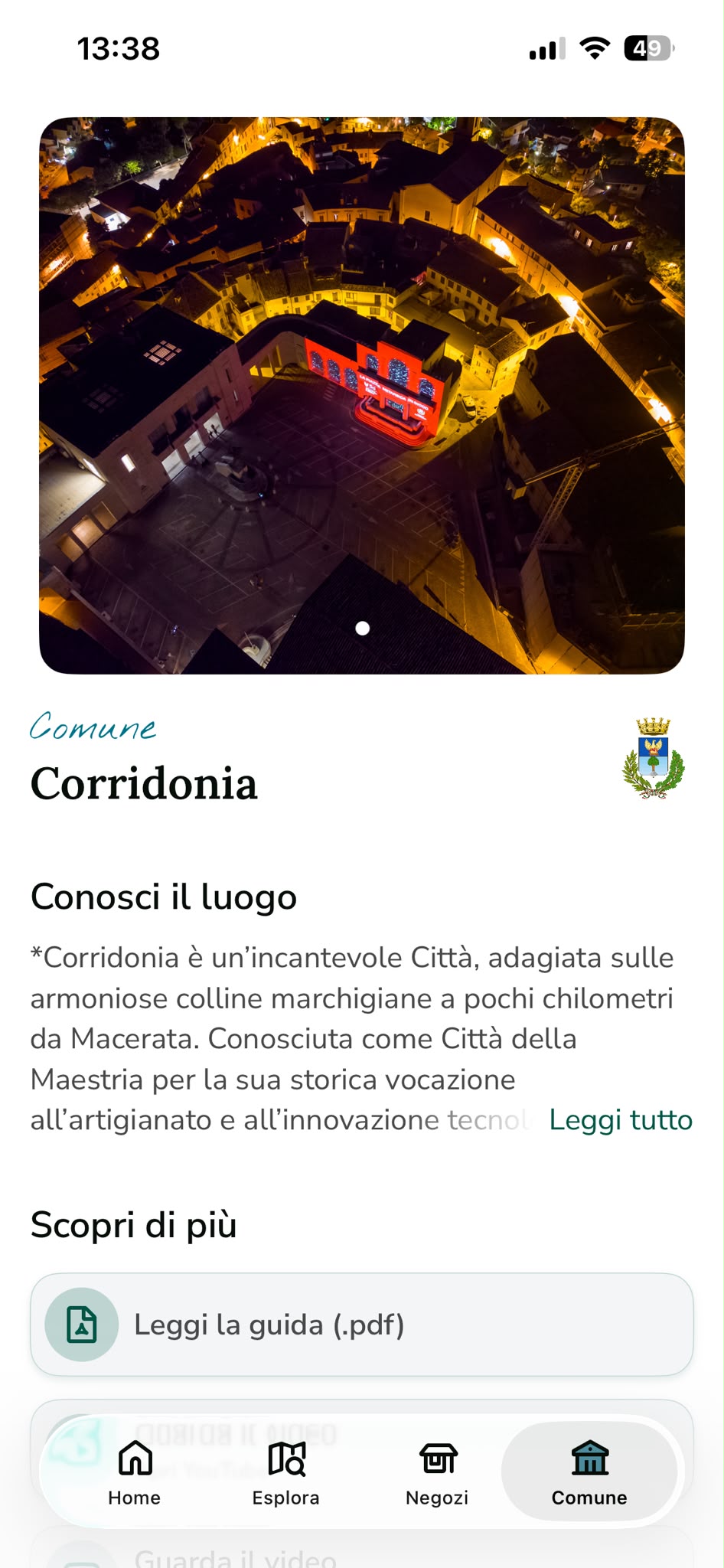 Schermata del progetto
