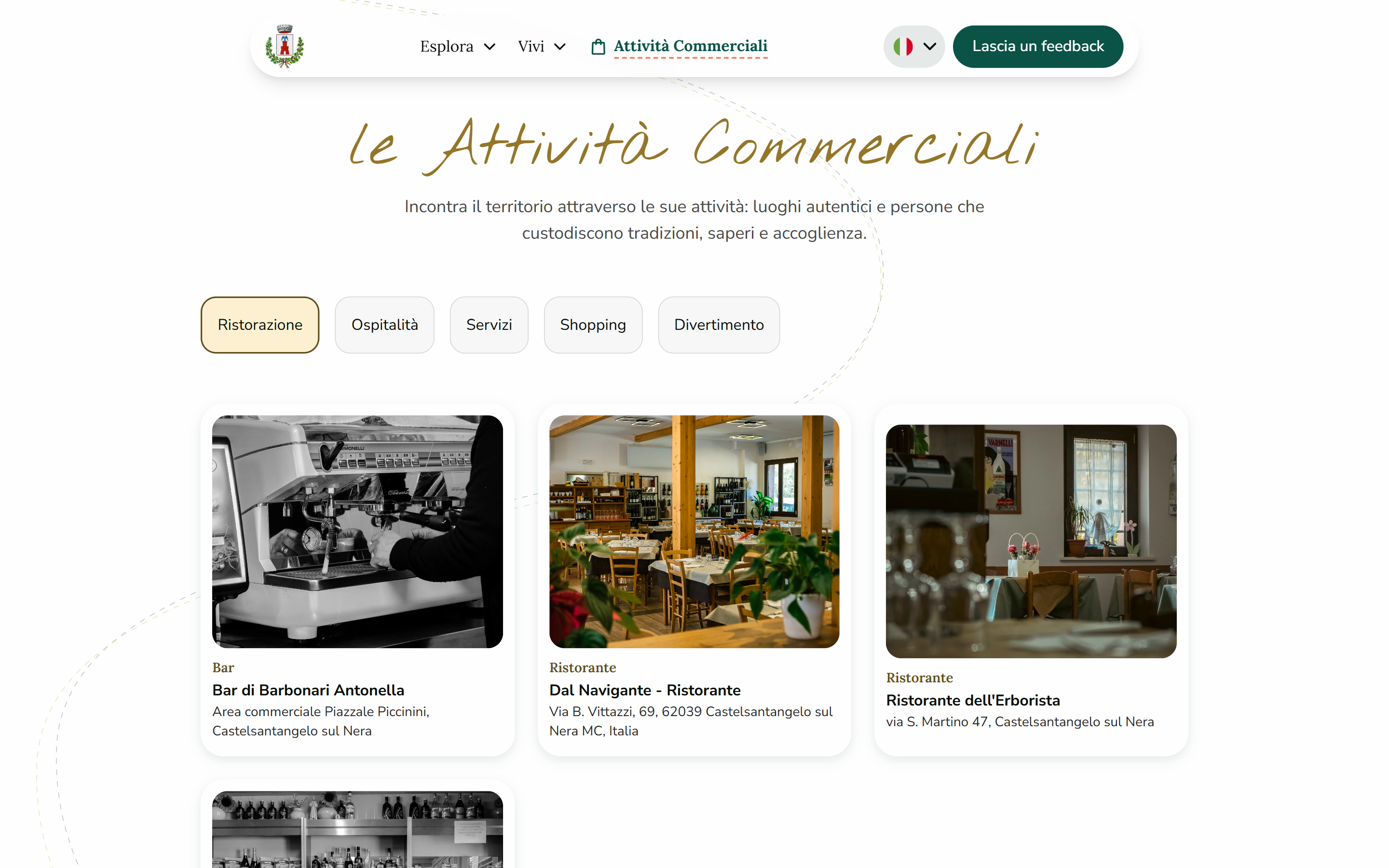 Schermata del progetto