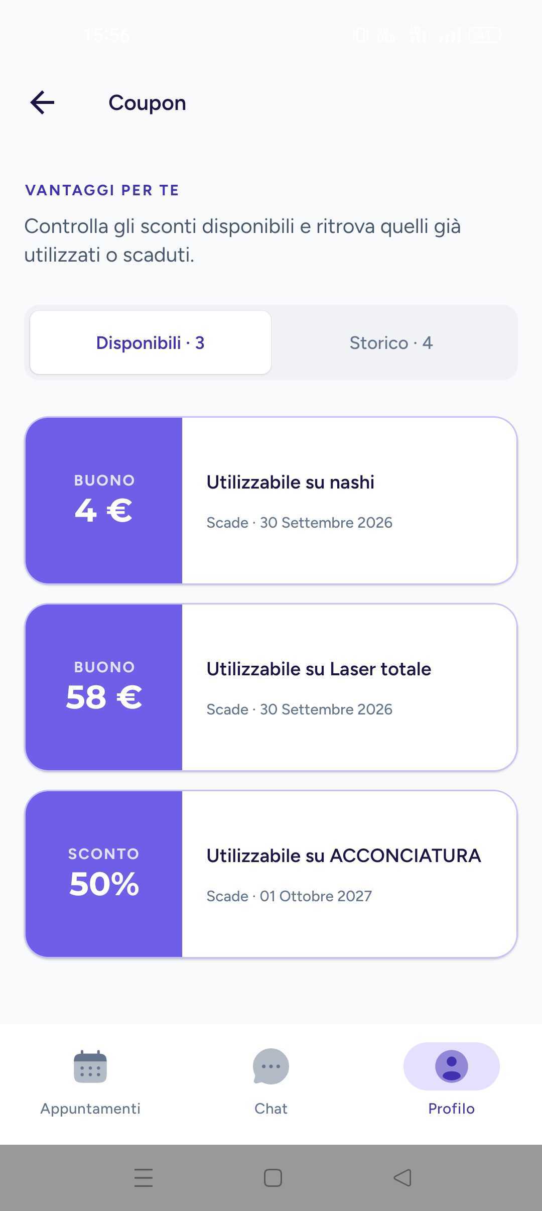 Schermata del progetto