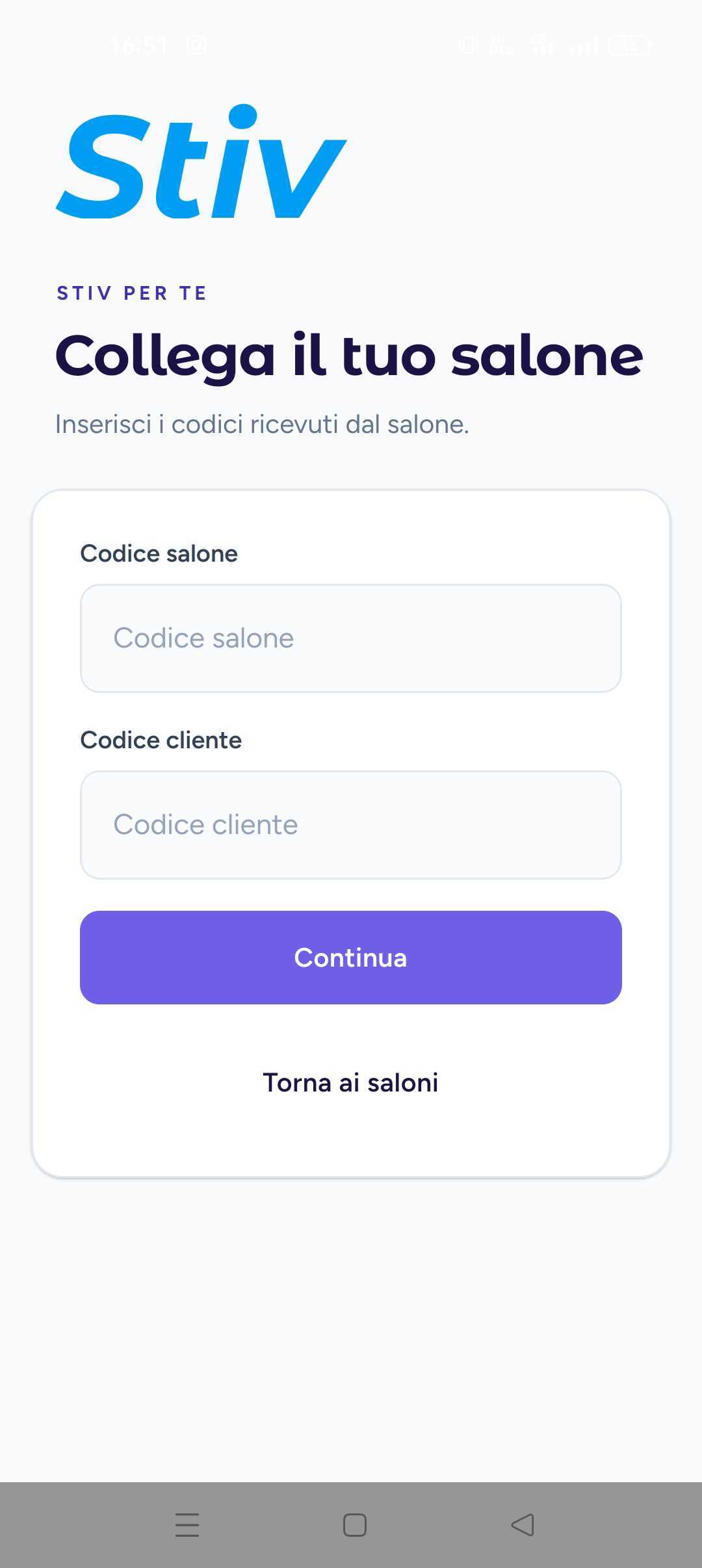 Schermata del progetto