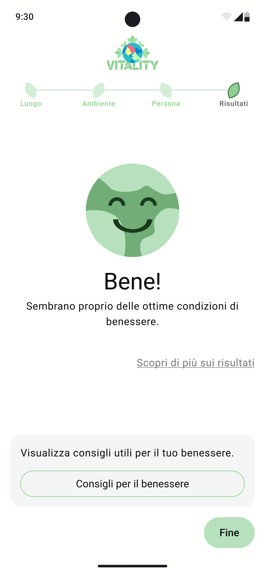 Schermata del progetto