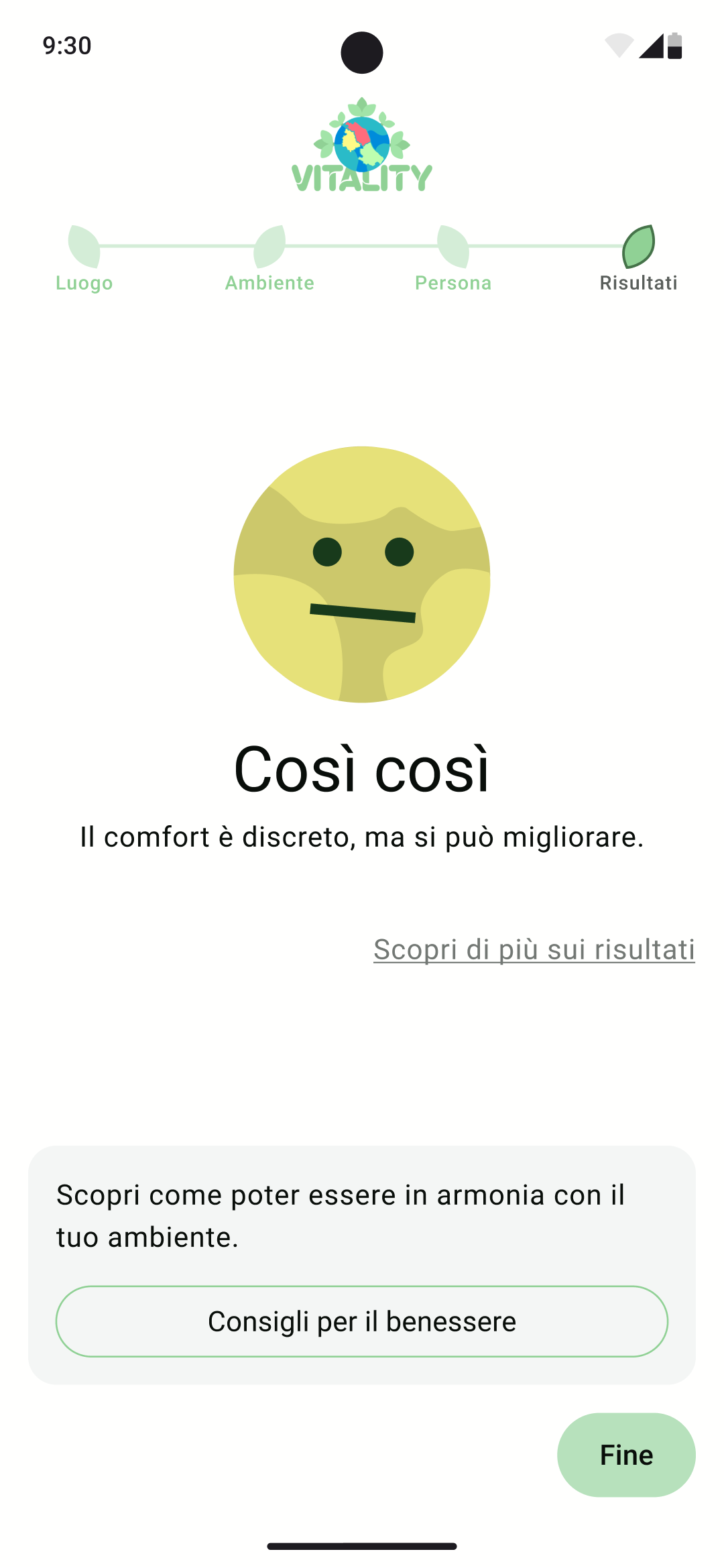 Schermata del progetto